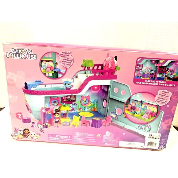 Gabby’s Dollhouse, Gabby Cat Friend Ship Cruise Ship Toy Vehicle Playset NEW - Picture 7 of 7